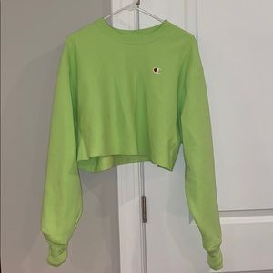 Cropped Champion Reverse Weave Sweatshirt Pullover